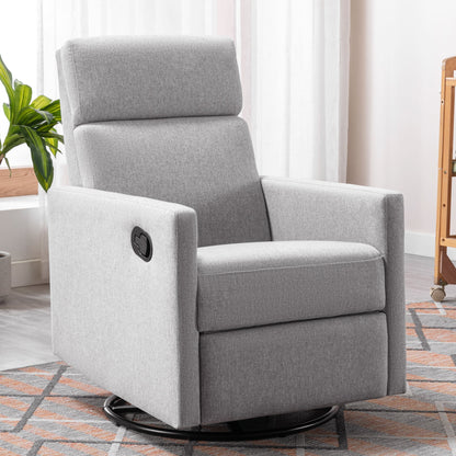 Modern Upholstered Glider, Swivel & Recliner Nursery Chair. 