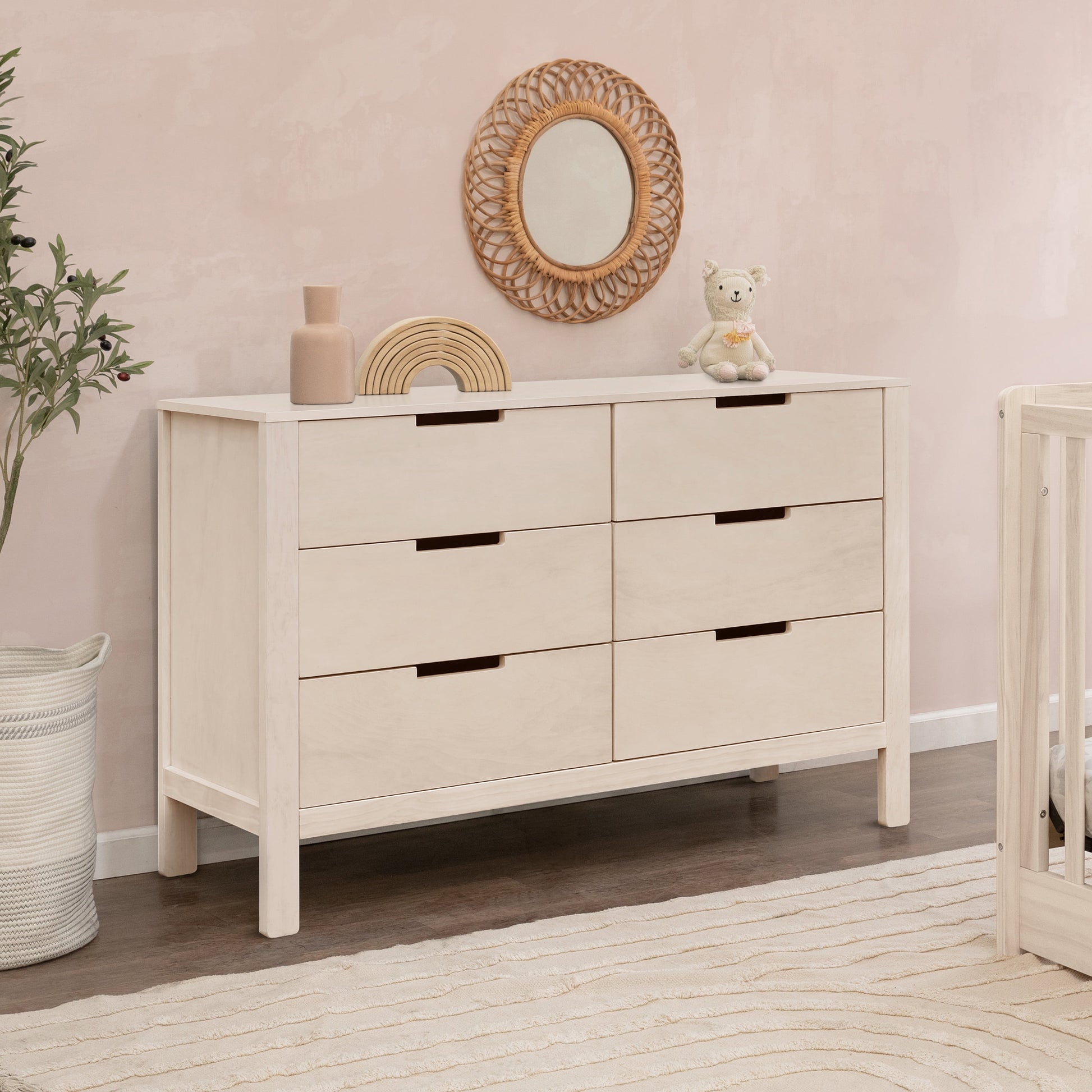 Colby 6-Drawer Double Dresser in Washed Natural.