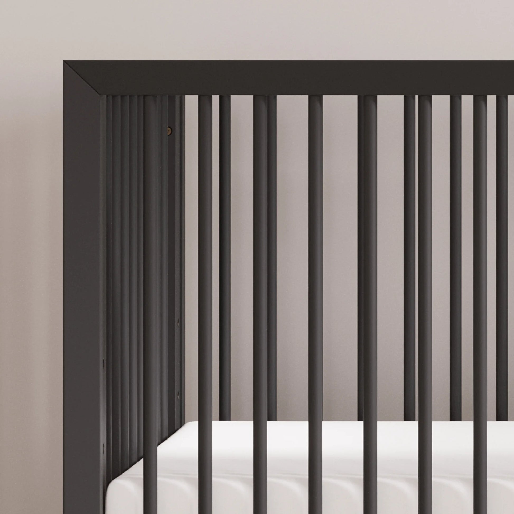 Cranbrook 2-Piece Nursery Set, Includes 4-In-1 Convertible Crib and 6-Drawer Double Dresser (Ebony)