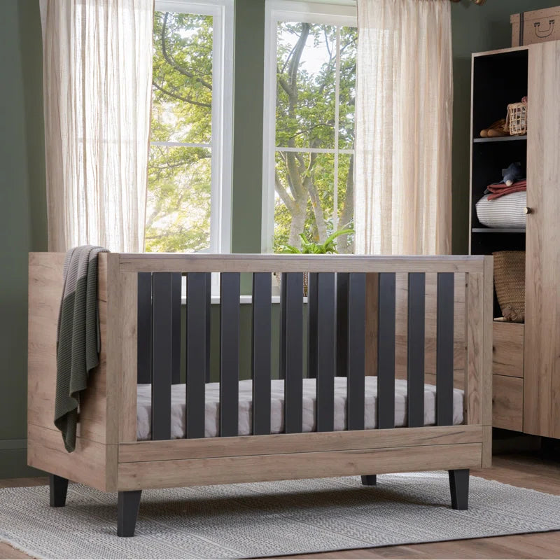 Como Convertible Cot Bed. Available in Two Finishes. 
