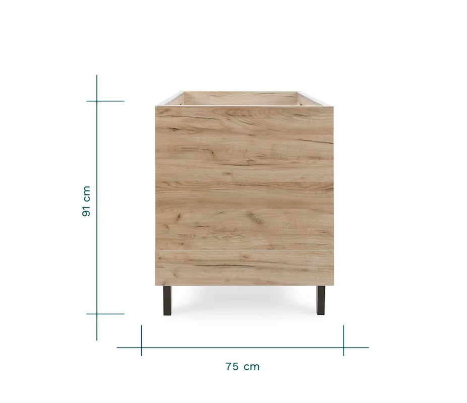 Como Convertible Cot Bed. Available in Two Finishes. 